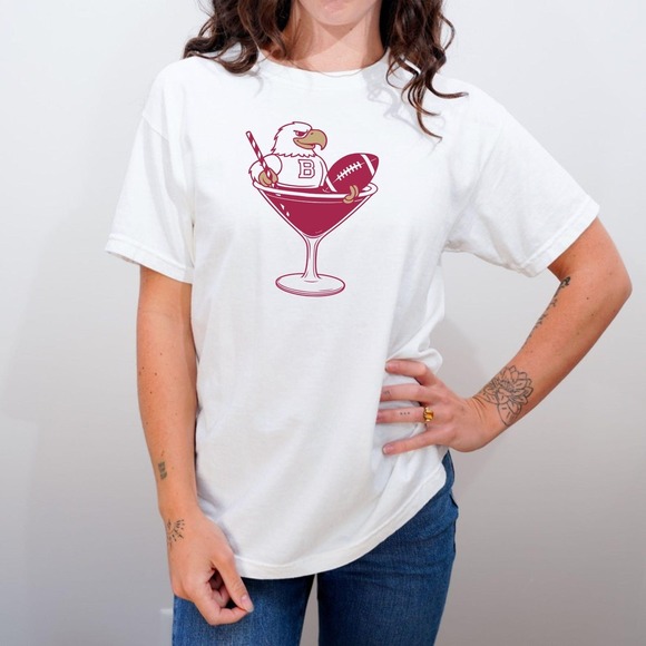 Tops - Retro Eagle Comfort Tee, Vintage Boston Graphic Shirt